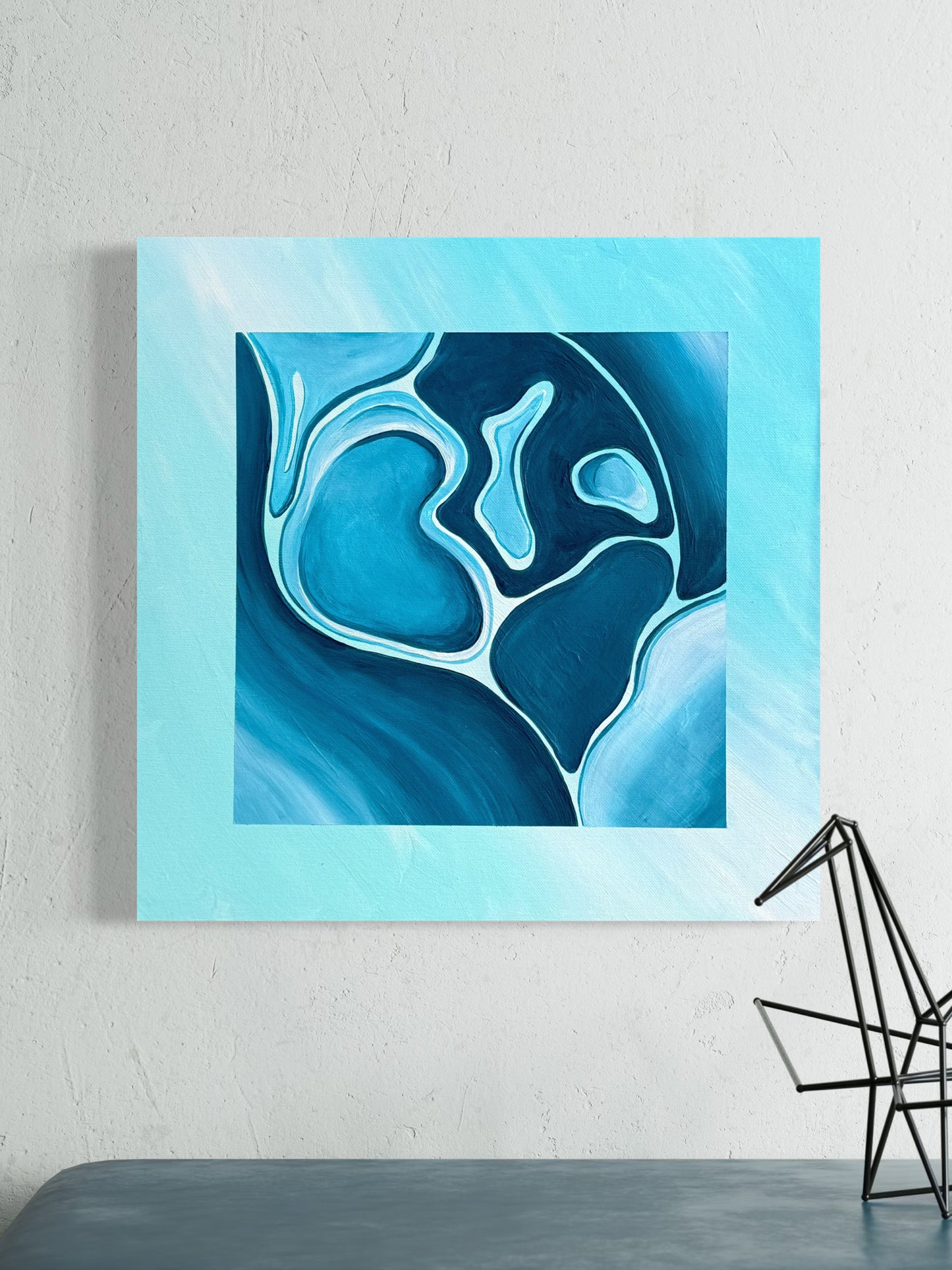 Courants Mêlés (40 x 40 cm)