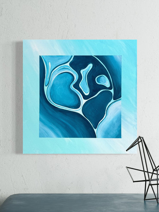 Courants Mêlés (40 x 40 cm)