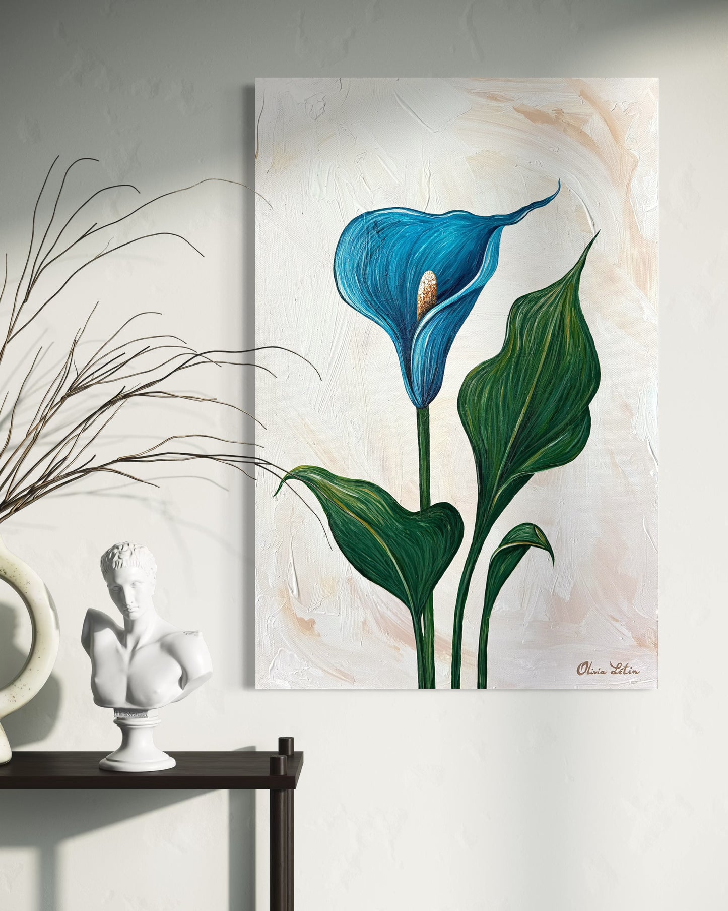 Bleu Calla (40 x 60 cm)